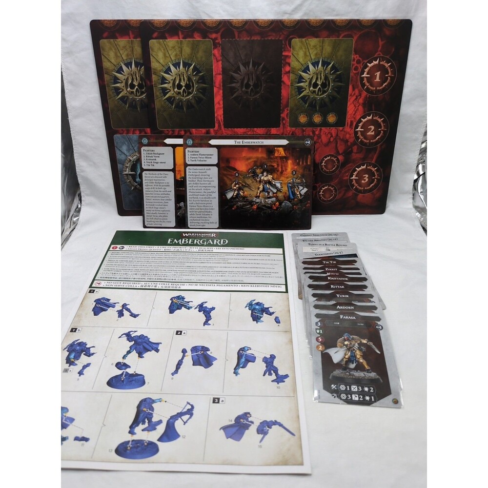 (17) Warhammer Underworlds Embergard/Beastgrave Cards And Pieces